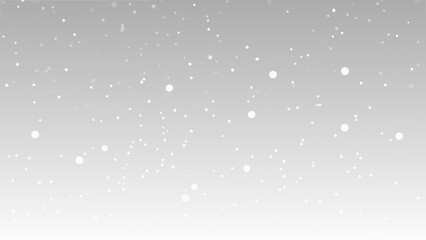 Soft gray background with scattered white particles resembling gentle snowfall