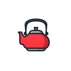 Obraz premium Traditional tea kettle chinese vector icon