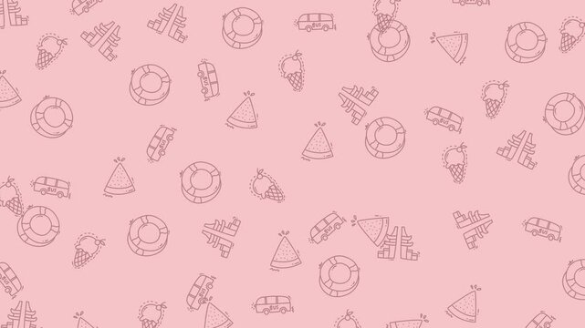seamless pattern with hearts