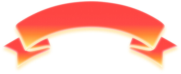 Red orange gradient tooltip bubble with pointer up and glow