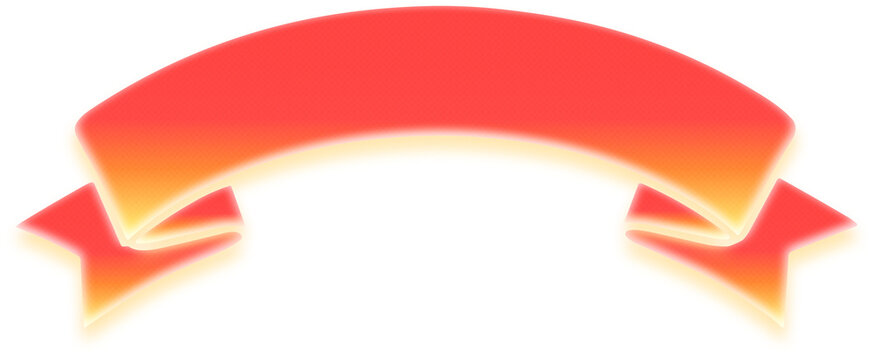 Red orange gradient tooltip bubble with pointer up and glow