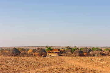 A small village sits in an isolated part of Niger