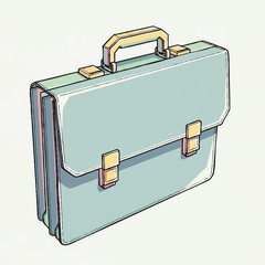 Business Briefcase Icon A Professional Accessory for Documents and Work Essentials