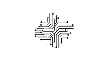 Abstract circuit board pattern