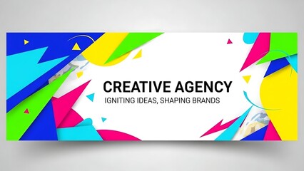 Vibrant Creative Agency Business Card Design Template.