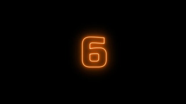 10 second countdown timer animation. neon Countdown Timer.