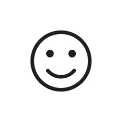 Fototapeta premium Smiley face icon vector illustration