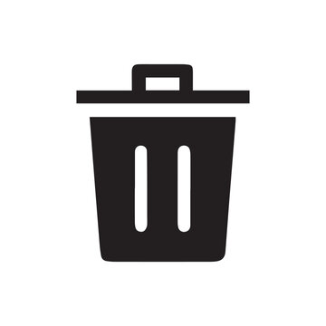 Trush bin icon sign vector