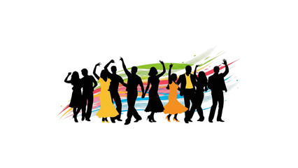 Man using angle grinder vector shilloutte on isolated white