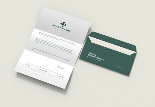 Modern Envelope Mockup