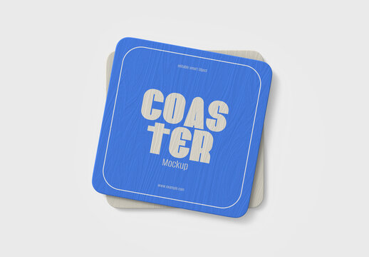 Minimal Coaster Mockup