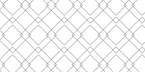 Seamless Geometric Pattern with Interlocking Diamond Shapes in Grid Formation on White Background