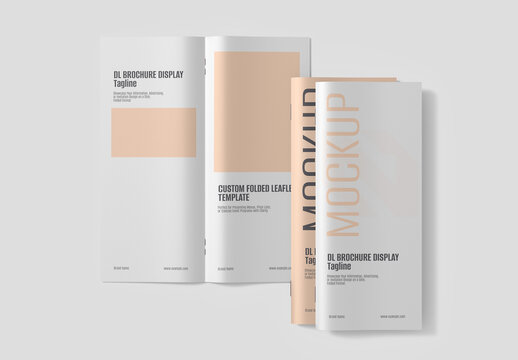 DL Brochure Mockup open and Closed