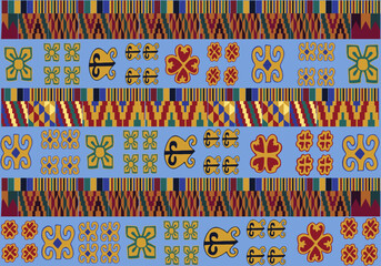Kente pattern vector
