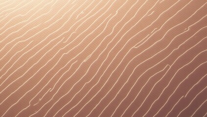 Light brown sand textured with undulating lightcolored ripples and a subtle faint grid pattern