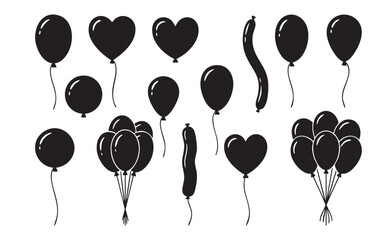 Party Balloon Celebration Silhouettes