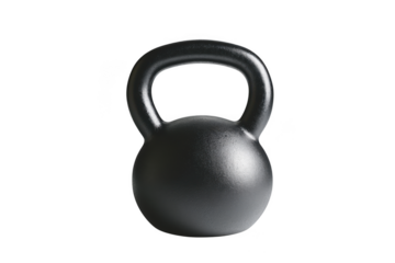 Sleek gray kettlebell for strength training