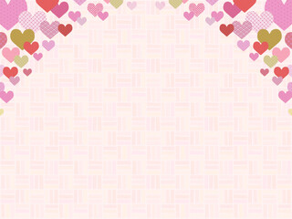 ハートの背景⑰和柄_上部_算木くずし