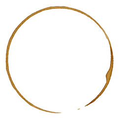 coffee stain 14. It's an image of a coffee stain on a white bell.
