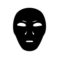 black and white mask