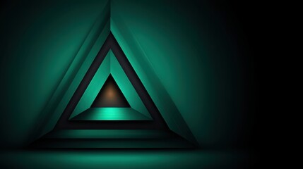Abstract teal geometric triangle design with layered patterns and gradients for modern backgrounds and digital art projects and visuals
