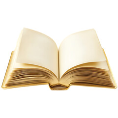 Fototapeta premium An open antique book with aged pages and golden gilded edges