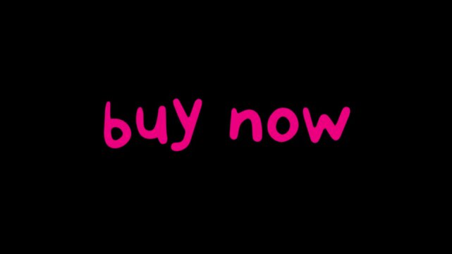 Black background with bright blue, handwritten lowercase text reading 'buy now' centered! with glow