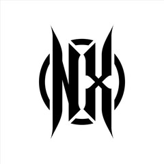 NX Monogram logo on white background