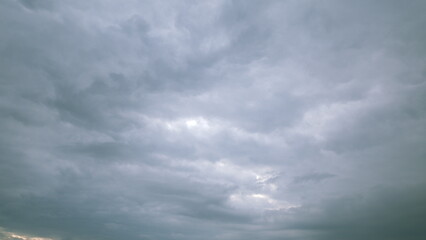 A Dramatic Overcast Sky Filled with Various Gray Clouds that Create a Truly Unique Atmosphere