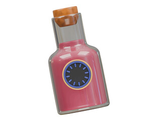 time potion icon 3d illustration render