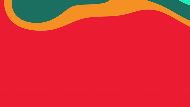 quill abstract shapes overlapping on vibrant red background. Suitable for graphic design projects, social media, and artistic presentations.