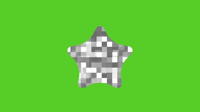 blur star censored animation.4k video 