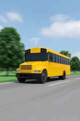Timeline animation of school bus movement using GPS, School bus GPS tracking