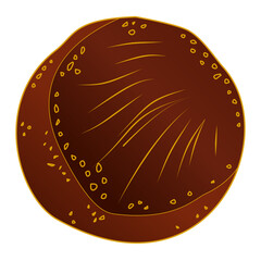 Rafflesia Arnoldii Flower Illustration Rare Tropical Plant