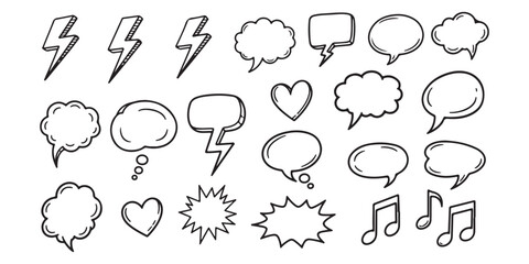Naklejka premium hand drawn vector set of calligraphic design elements