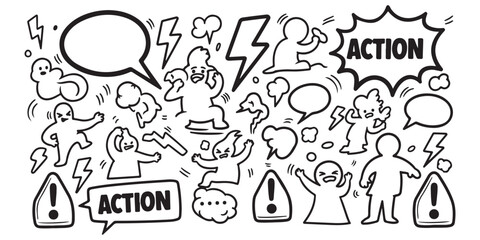 set of hand drawn icons for your design