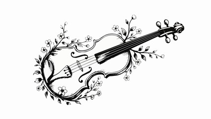 Obraz premium musical instrument with guitar