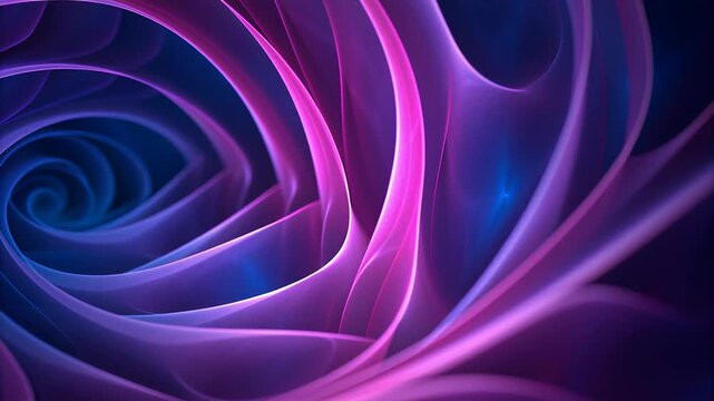Blue wireframe sound waves showing frequency concept. Abstract purple curves representing audio signals in a dynamic pattern.