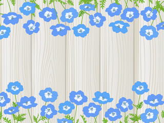 ネモフィラの背景①上下_白木目