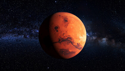 Mars Planet in Space