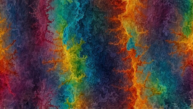 Colorful background with lots of different colors, digital art illustration - Generative AI