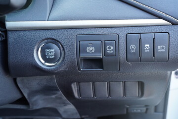 SUV,運転席,スイッチ,スタート,ボタン, 車内, 室内