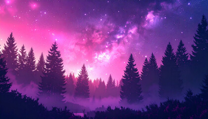 Fantasy Forest Nightscape