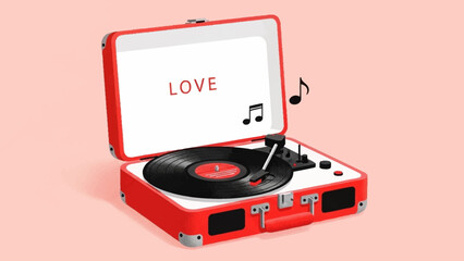 Celebrating Love and Affection with a Classic Vinyl Record