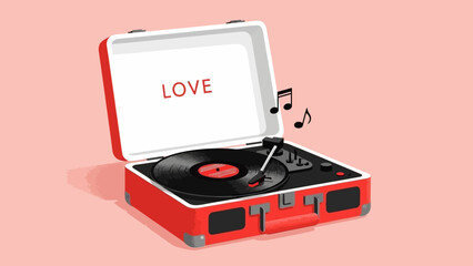 The Enduring Sound of Romance on a Retro Vinyl Player