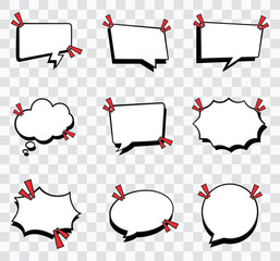 Dynamic Comic Speech and Thought Bubbles &ndash; Fun Cartoon Dialogue Elements Collection