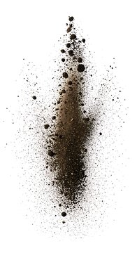 Abstract Earthy Explosion - A Dynamic Display of Organic Texture and Particles.