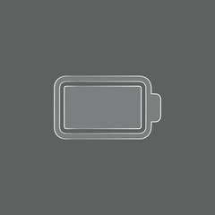 Full Battery Line Icon &ndash; Power, Energy, and Charging Symbol