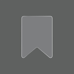 Bookmark Line Icon &ndash; Save, Favorite, and Reading Marker Symbol