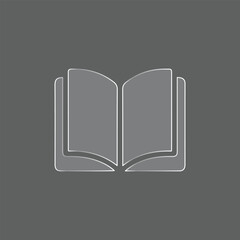 Open Book Line Icon &ndash; Education, Learning, and Knowledge Symbol